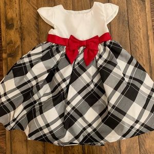 Plaid holiday dress.